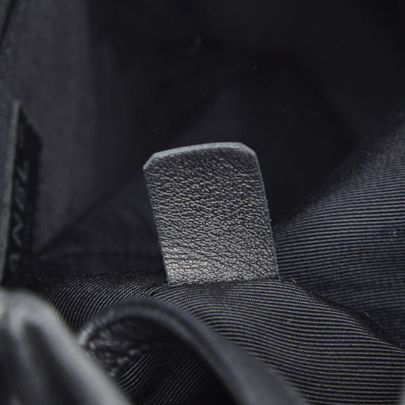 CHANEL Black Lambskin Leather Logo Shoulder Bag - Picture 12 of 13